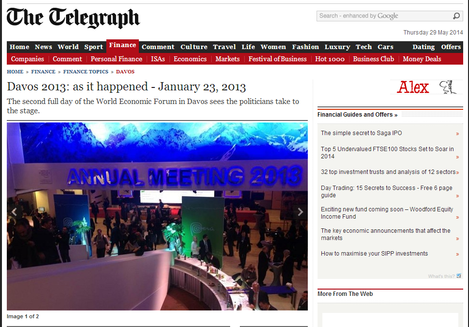 The Telegraph, Jan 2013