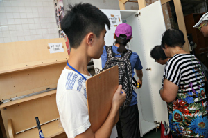 Intern Joseph has helped hundreds of Hong Kong people in need find furniture and other goods at Crossroads.