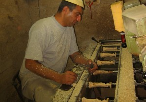 Olive wood carvings (below) from Holy Land Handicrafts are popular sellers in our Global Handicrafts shop, especially at Christmas time. What a delight that we, and our customers, can breathe a little easier, knowing that the artisans can, too!