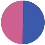 49.4% female 50.5% male